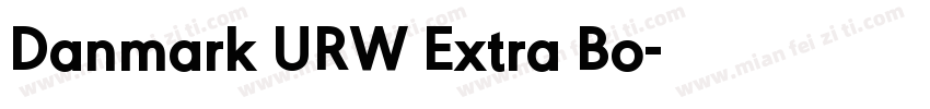 Danmark URW Extra Bo字体转换